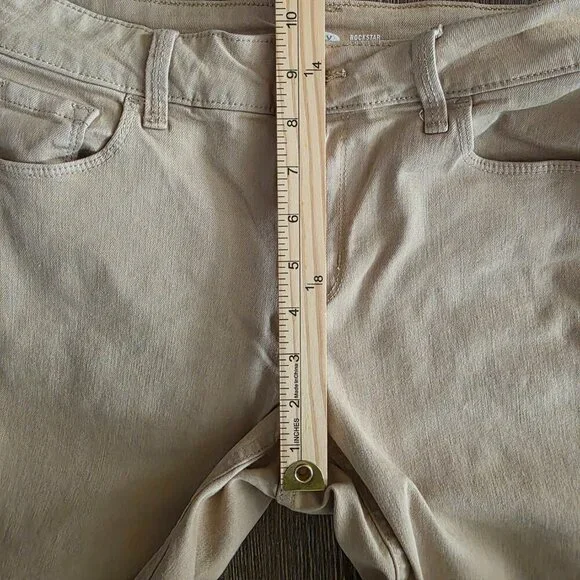 Old Navy Rockstar Super Skinny Tan Khaki Jeggings size 6 - Picture 6 of 7